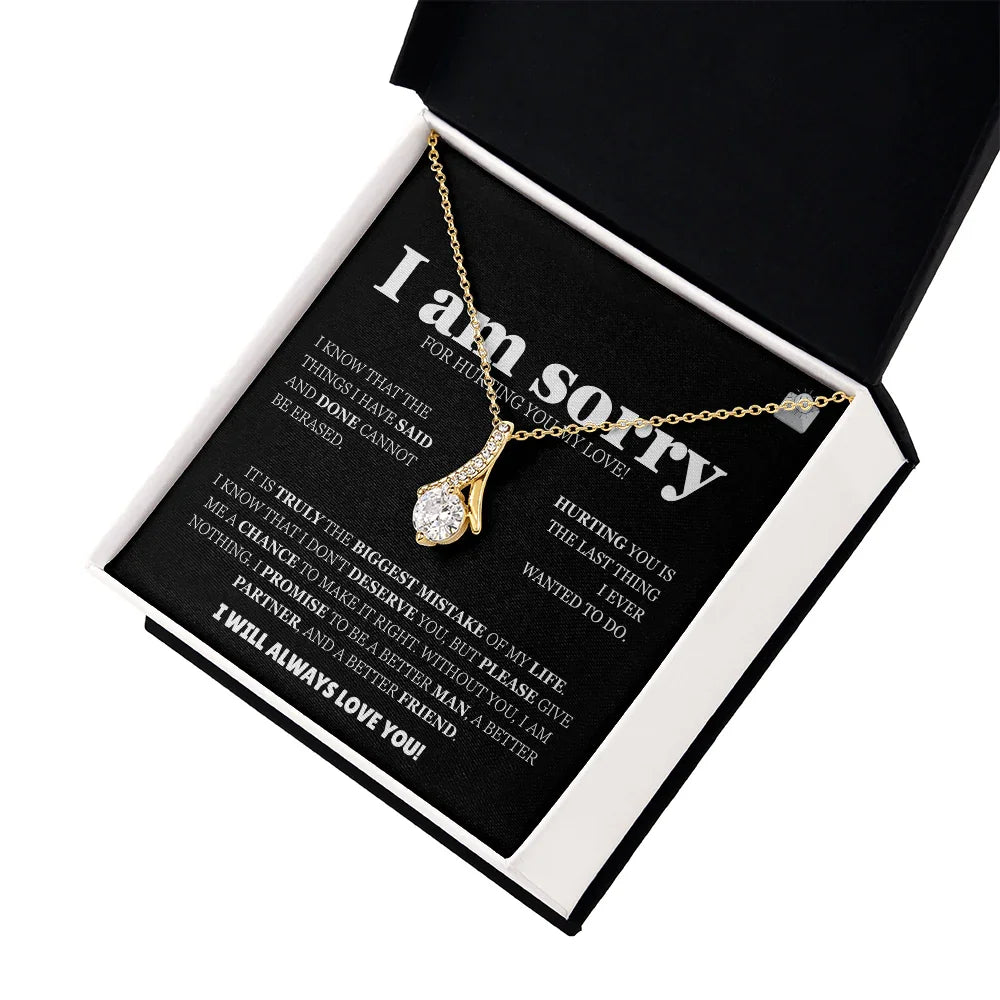 I am sorry - Alluring Beauty Necklace - Apology Gift Set - SLDDL0125 - Sunshine Letters Co