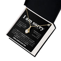 I am sorry - Alluring Beauty Necklace - Apology Gift Set - SLDDL0125 - Sunshine Letters Co