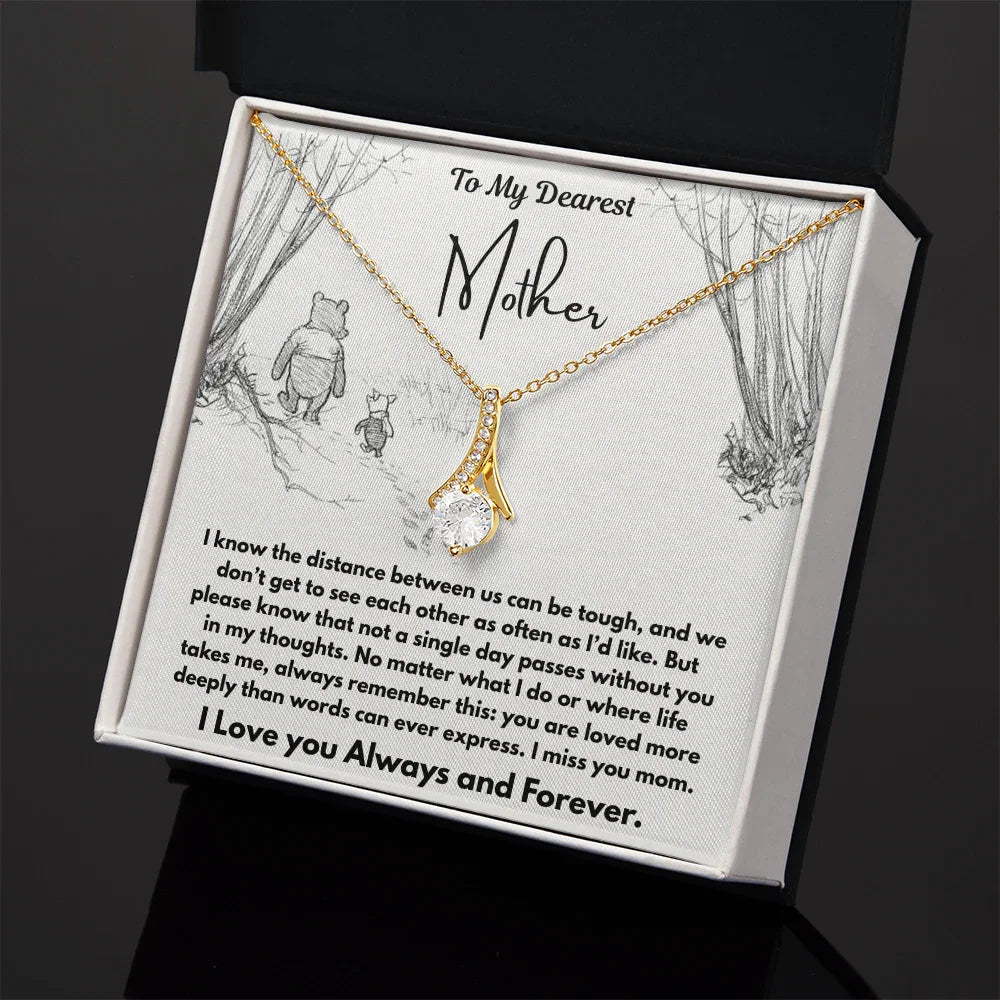 To My Dearest Mother - Alluring Beauty Necklace - Gift Set - SLDDL0109 - Sunshine Letters Co