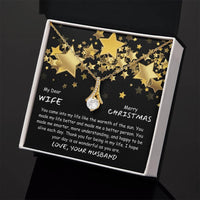 To My Dear Wife - Alluring Beauty Necklace Gift Set - SLDDL0030 - Sunshine Letters Co
