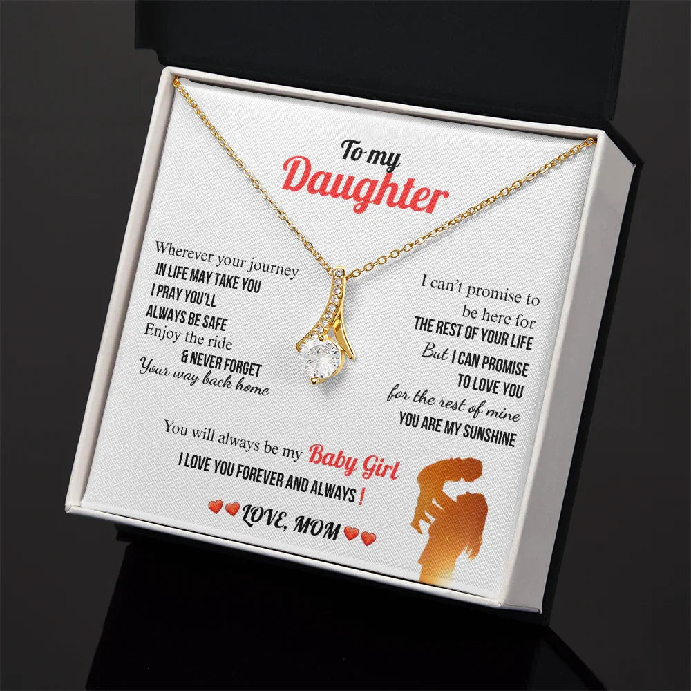 A Letter To My Daughter - Alluring Beauty Necklace - Gift Set - SLDDL0136