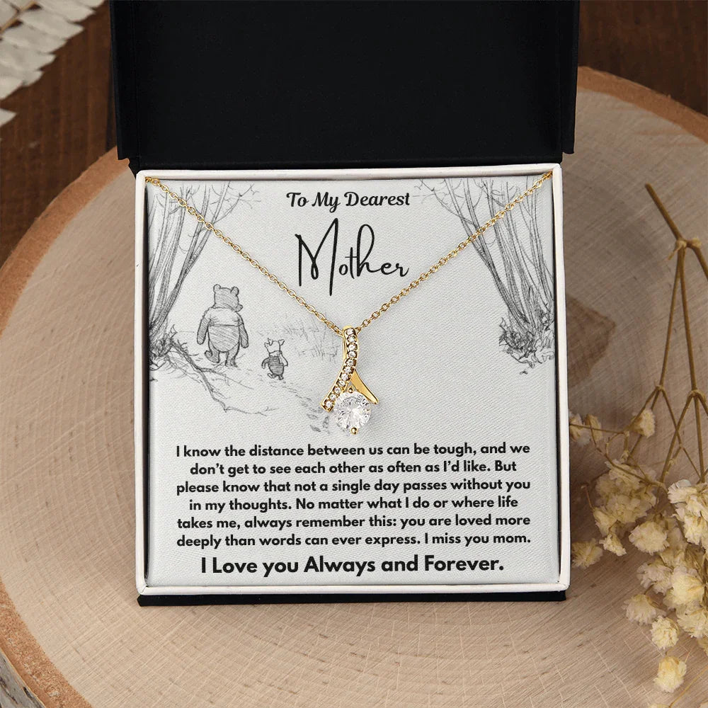 To My Dearest Mother - Alluring Beauty Necklace - Gift Set - SLDDL0109 - Sunshine Letters Co