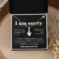 I am sorry - Alluring Beauty Necklace - Apology Gift Set - SLDDL0125 - Sunshine Letters Co