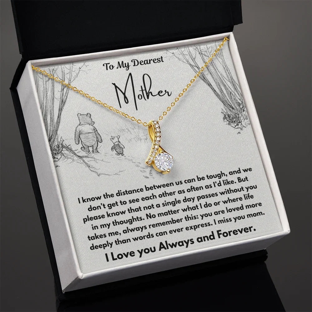 To My Dearest Mother - Alluring Beauty Necklace - Gift Set - SLDDL0109 - Sunshine Letters Co