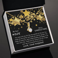 To My Dear Wife - Alluring Beauty Necklace Gift Set - SLDDL0030 - Sunshine Letters Co