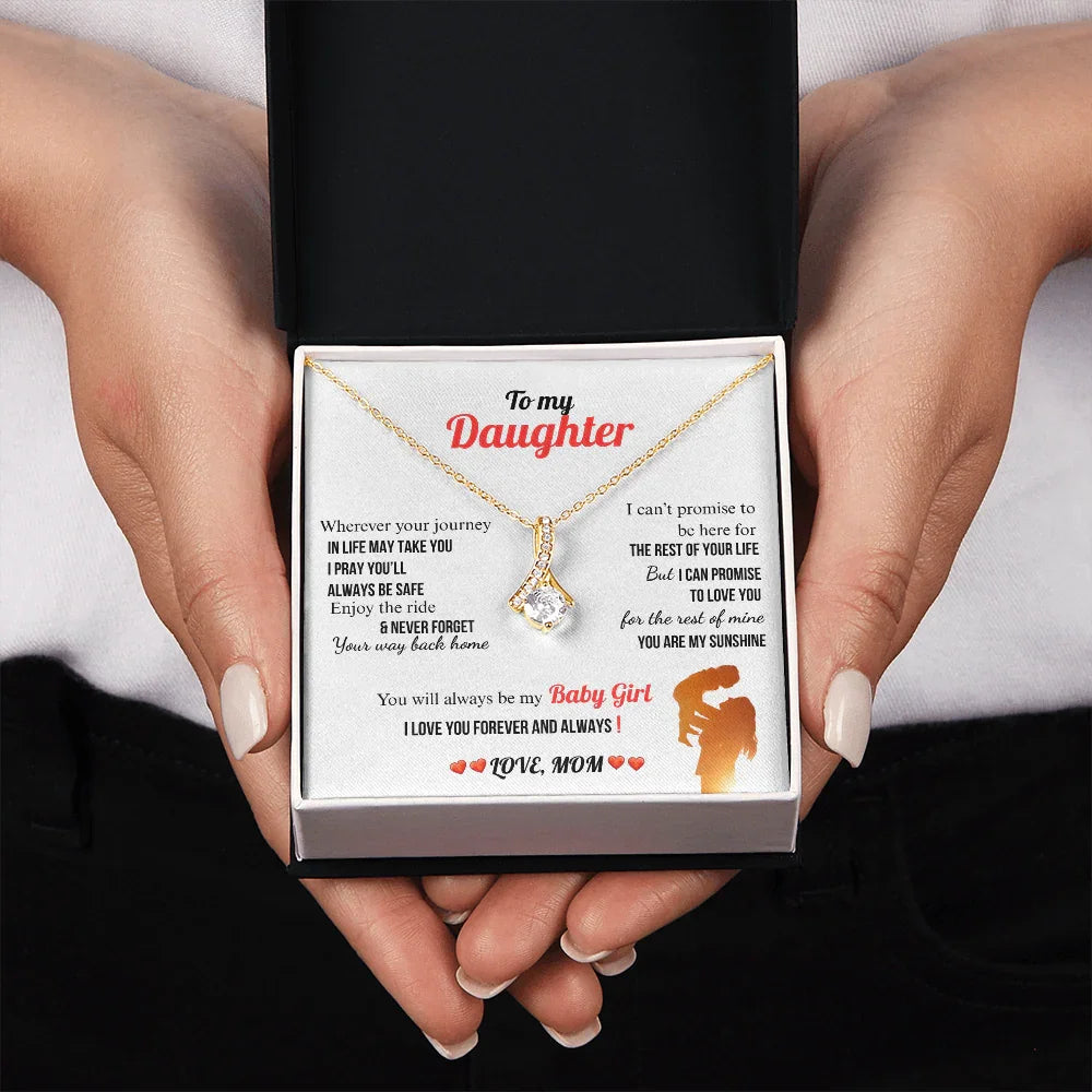 A Letter To My Daughter - Alluring Beauty Necklace - Gift Set - SLDDL0136