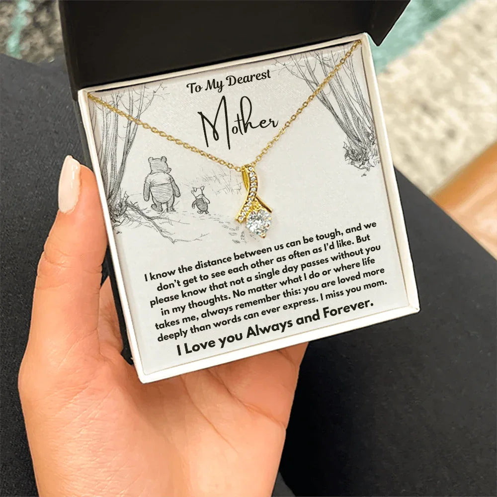 To My Dearest Mother - Alluring Beauty Necklace - Gift Set - SLDDL0109 - Sunshine Letters Co