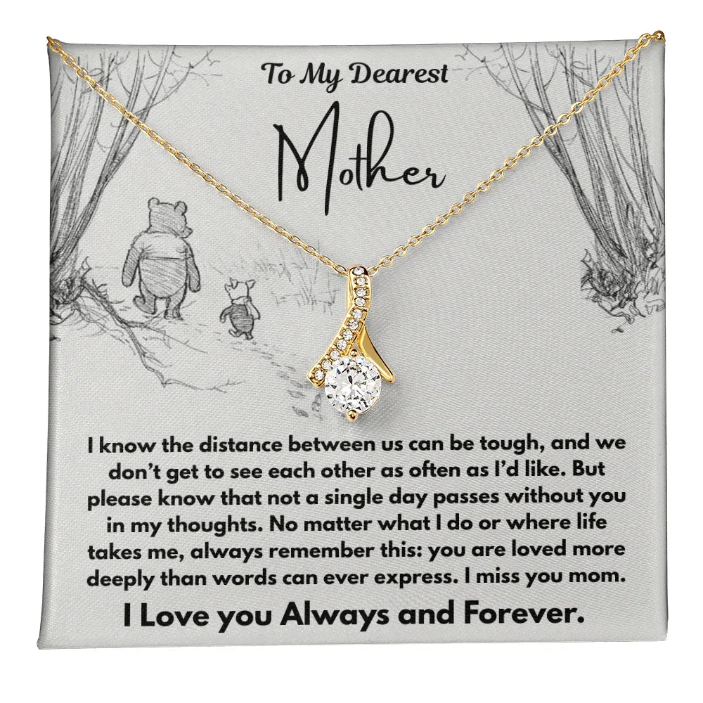 To My Dearest Mother - Alluring Beauty Necklace - Gift Set - SLDDL0109 - Sunshine Letters Co
