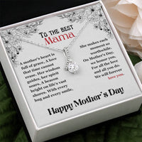 To The Best Mama - Alluring Beauty Necklace - Gift Set - SLPMAE0002 - Sunshine Letters Co
