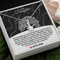 To My Daughter - Alluring Beauty Necklace Gift Set - SLDDL0095 - Sunshine Letters Co