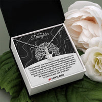 To My Daughter - Alluring Beauty Necklace Gift Set - SLDDL0095 - Sunshine Letters Co