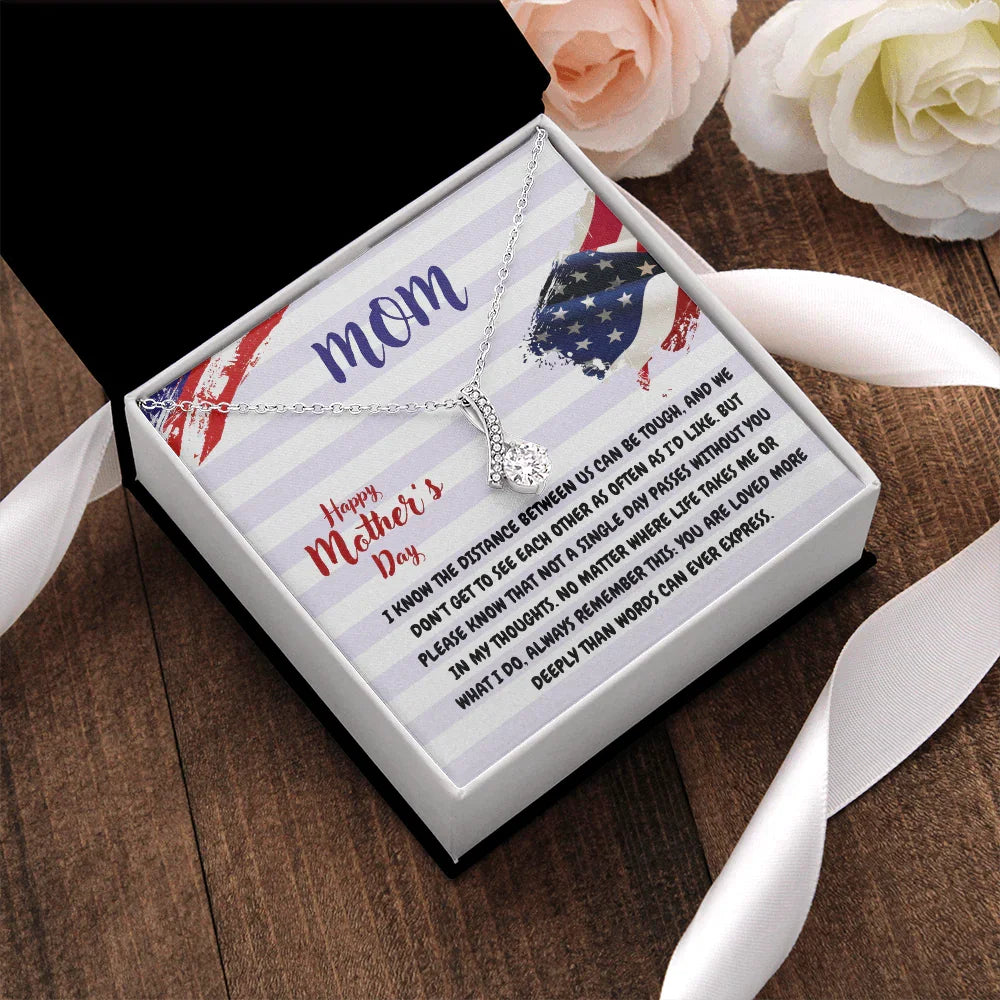 Mom - Alluring Beauty Necklace - Gift Set - SLDDL0107 - Sunshine Letters Co