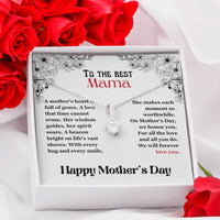To The Best Mama - Alluring Beauty Necklace - Gift Set - SLPMAE0002 - Sunshine Letters Co
