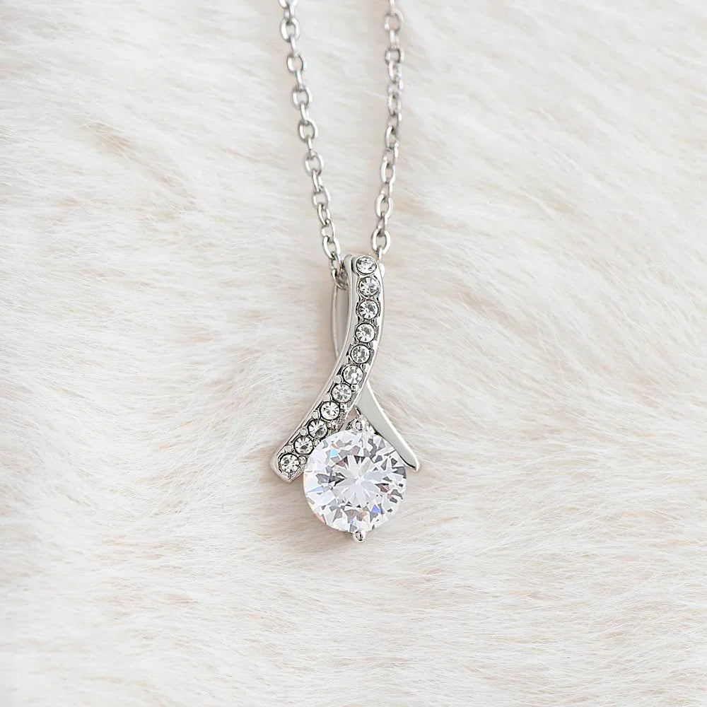 To My Daughter - Alluring Beauty Necklace Gift Set - SLDDL0095 - Sunshine Letters Co