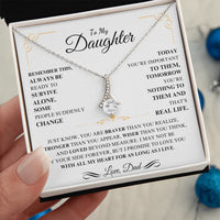 To My Daughter - Alluring Beauty Necklace - Gift Set - SLDDL0111 - Sunshine Letters Co