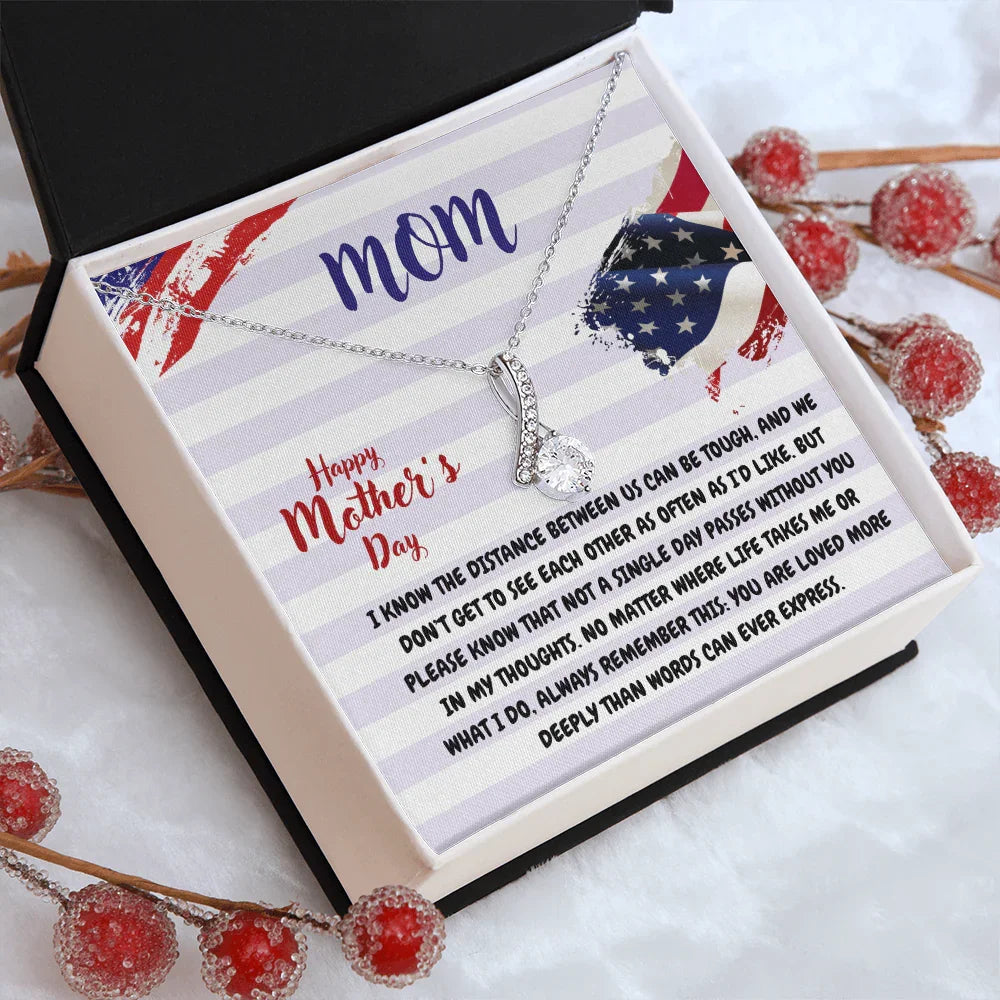 Mom - Alluring Beauty Necklace - Gift Set - SLDDL0107 - Sunshine Letters Co