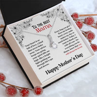 To The Best Mama - Alluring Beauty Necklace - Gift Set - SLPMAE0003 - Sunshine Letters Co