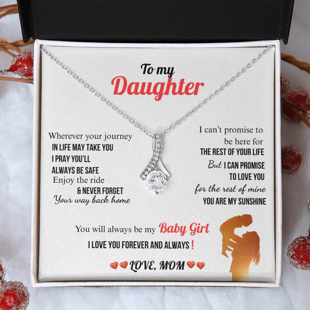 A Letter To My Daughter - Alluring Beauty Necklace - Gift Set - SLDDL0135