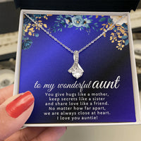 To My Wonderful Aunt - Alluring Beauty Necklace - Gift Set - SLDDL0099 - Sunshine Letters Co