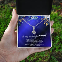 To My Wonderful Aunt - Alluring Beauty Necklace - Gift Set - SLDDL0099 - Sunshine Letters Co