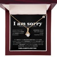 I am sorry - Alluring Beauty Necklace - Apology Gift Set - SLDDL0125 - Sunshine Letters Co