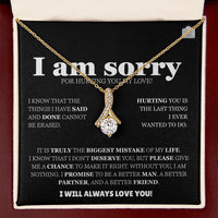 I am sorry - Alluring Beauty Necklace - Apology Gift Set - SLDDL0125 - Sunshine Letters Co