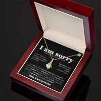 I am sorry - Alluring Beauty Necklace - Apology Gift Set - SLDDL0125 - Sunshine Letters Co