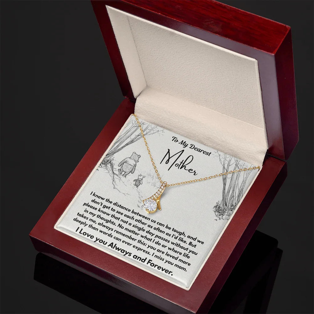 To My Dearest Mother - Alluring Beauty Necklace - Gift Set - SLDDL0109 - Sunshine Letters Co