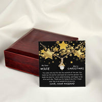 To My Dear Wife - Alluring Beauty Necklace Gift Set - SLDDL0030 - Sunshine Letters Co