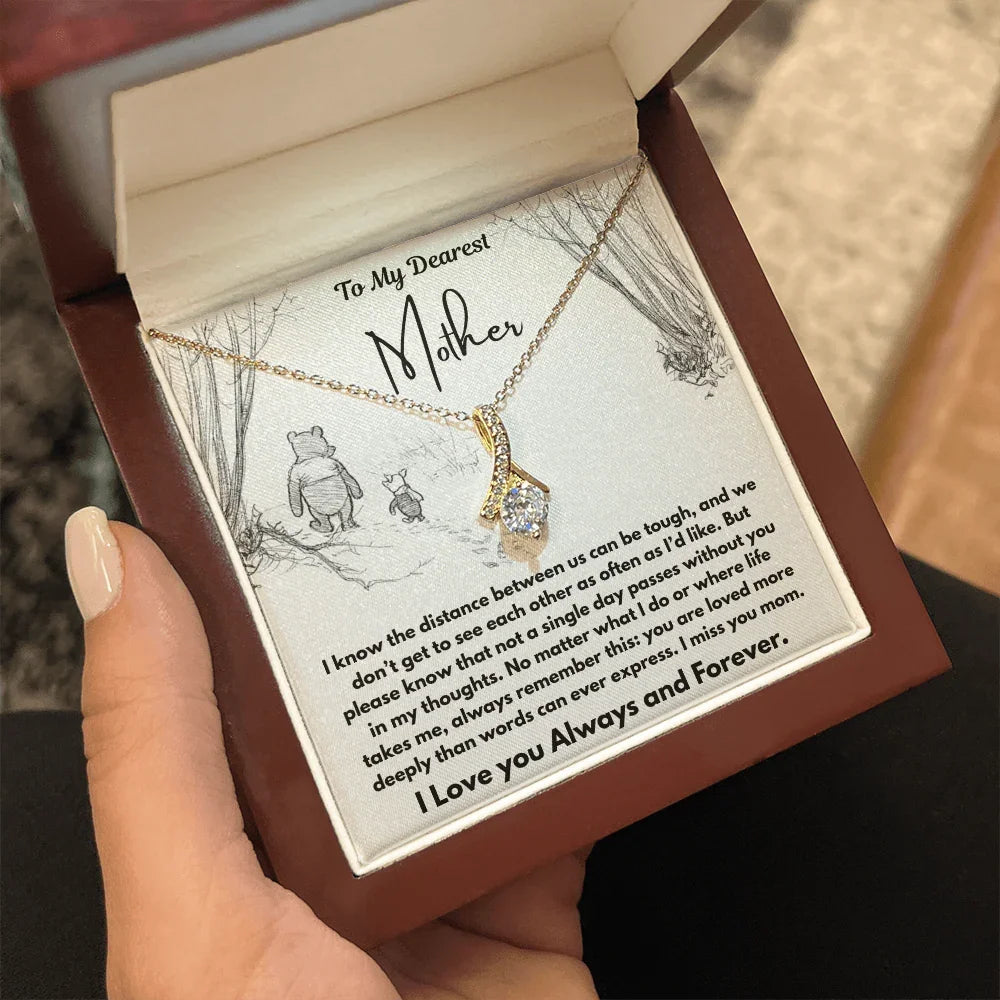 To My Dearest Mother - Alluring Beauty Necklace - Gift Set - SLDDL0109 - Sunshine Letters Co