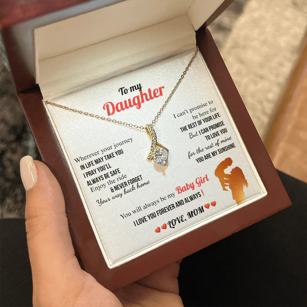 A Letter To My Daughter - Alluring Beauty Necklace - Gift Set - SLDDL0136