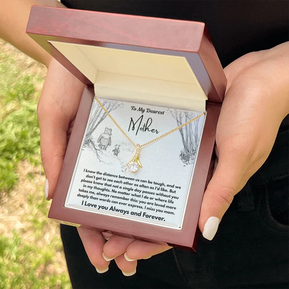 To My Dearest Mother - Alluring Beauty Necklace - Gift Set - SLDDL0109 - Sunshine Letters Co