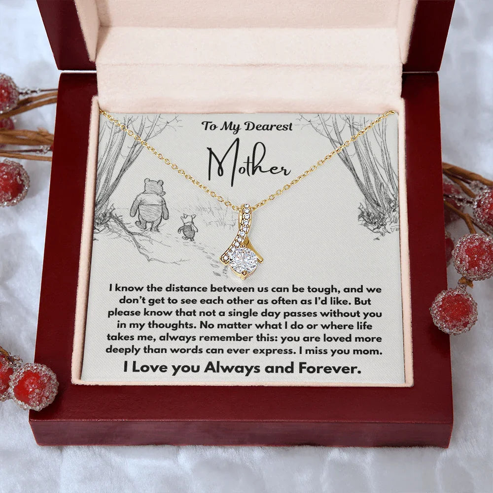 To My Dearest Mother - Alluring Beauty Necklace - Gift Set - SLDDL0109 - Sunshine Letters Co