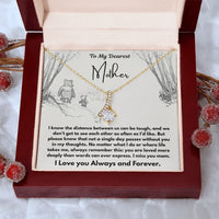 To My Dearest Mother - Alluring Beauty Necklace - Gift Set - SLDDL0109 - Sunshine Letters Co