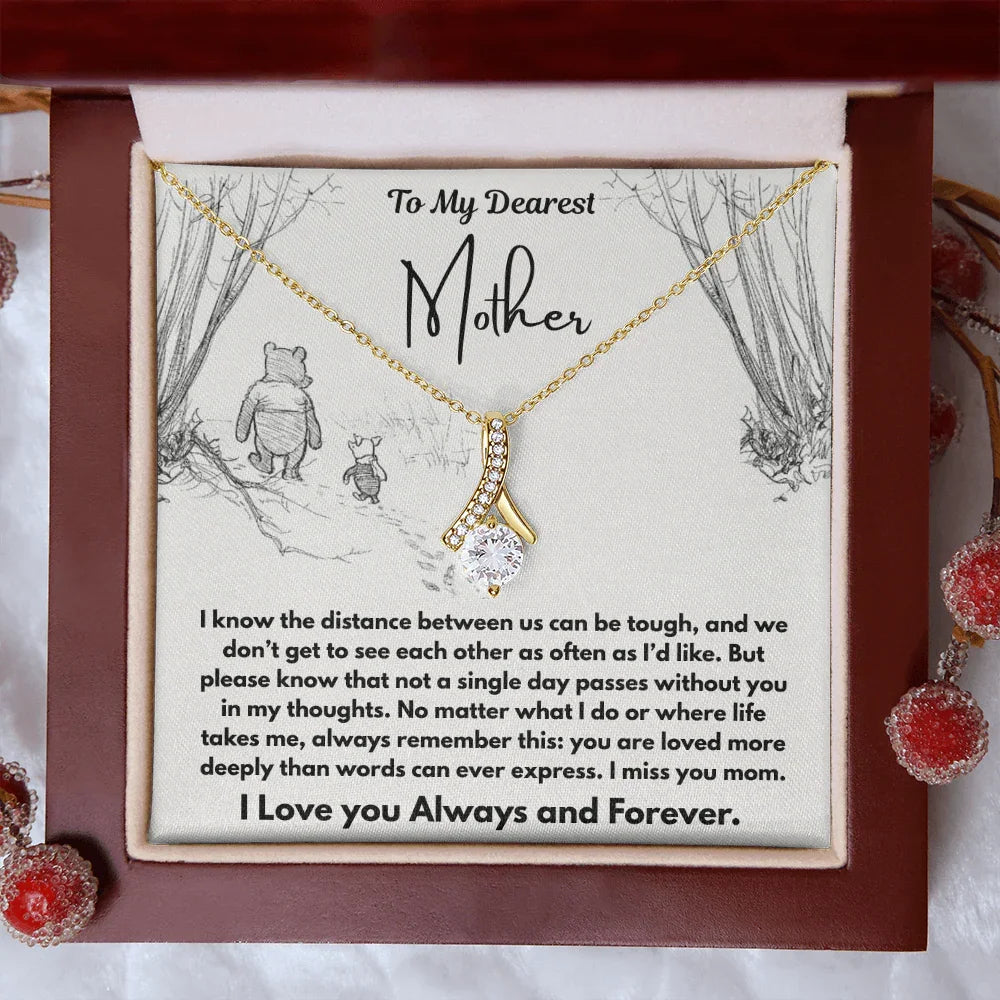 To My Dearest Mother - Alluring Beauty Necklace - Gift Set - SLDDL0109 - Sunshine Letters Co
