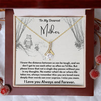 To My Dearest Mother - Alluring Beauty Necklace - Gift Set - SLDDL0109 - Sunshine Letters Co