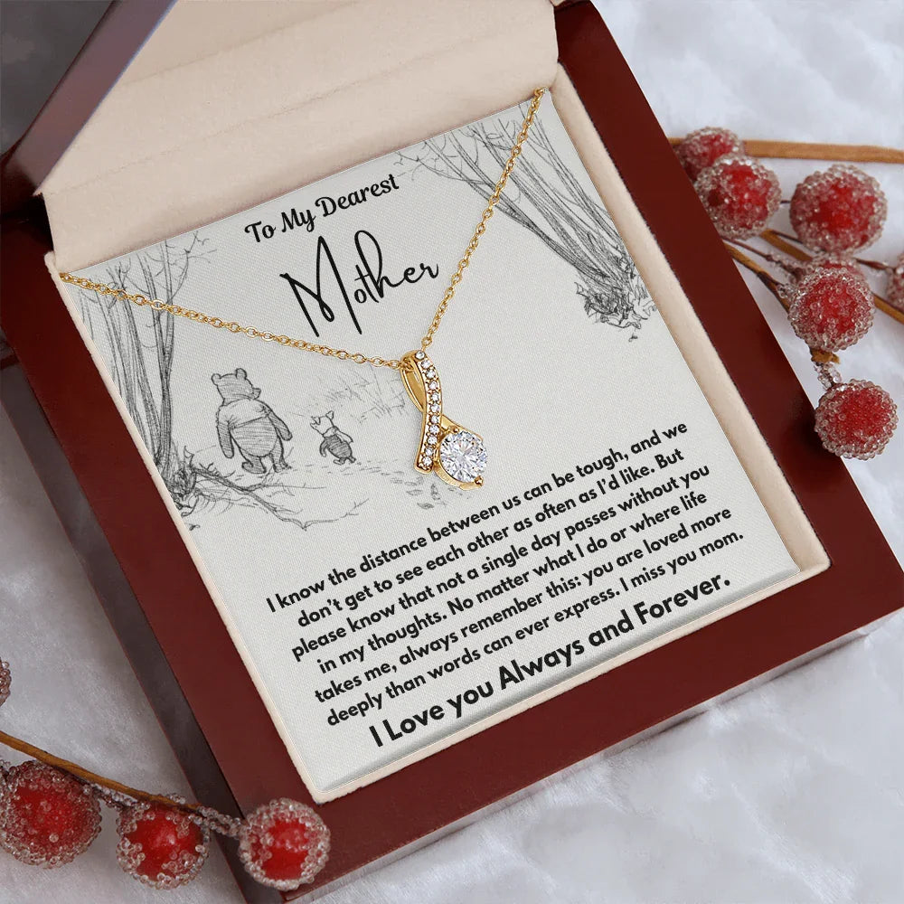 To My Dearest Mother - Alluring Beauty Necklace - Gift Set - SLDDL0109 - Sunshine Letters Co
