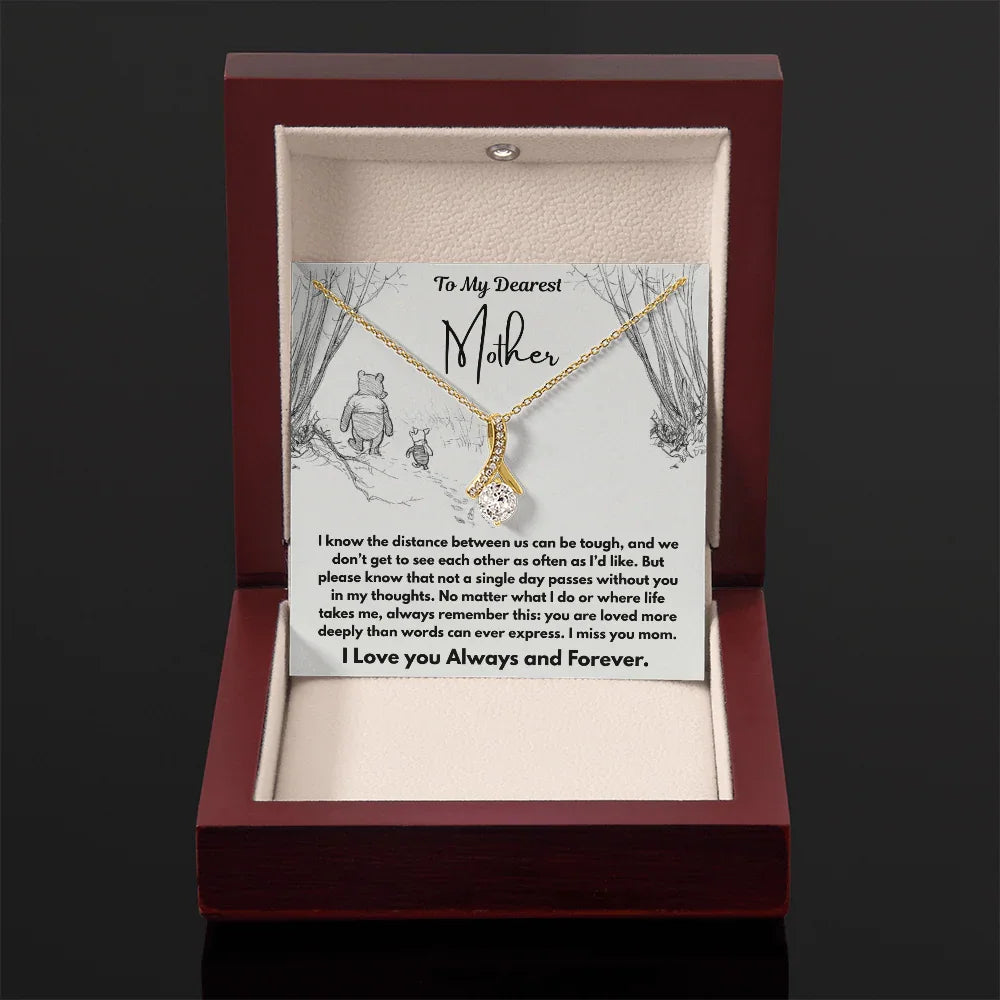 To My Dearest Mother - Alluring Beauty Necklace - Gift Set - SLDDL0109 - Sunshine Letters Co