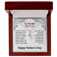 To The Best Mama - Alluring Beauty Necklace - Gift Set - SLPMAE0002 - Sunshine Letters Co