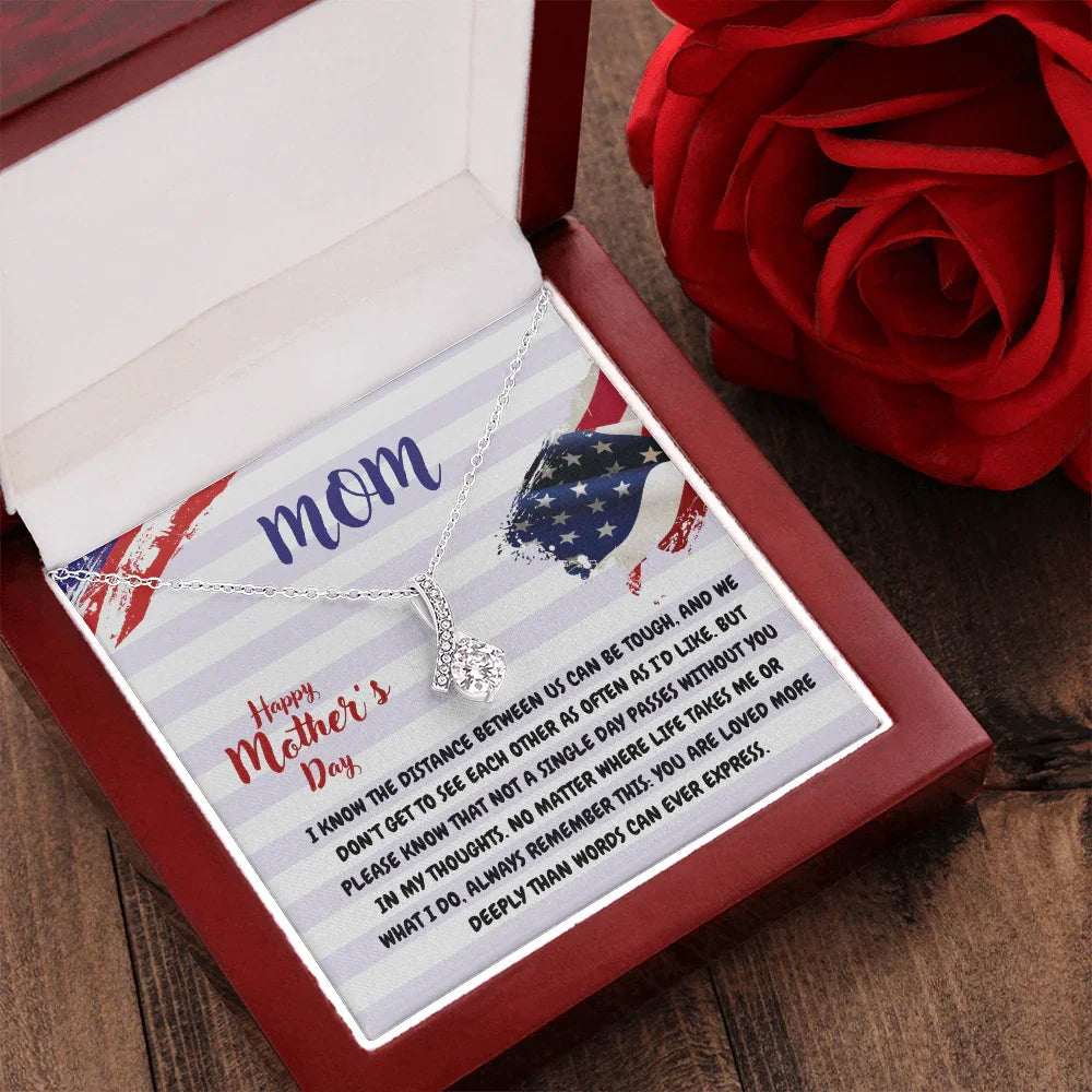Mom - Alluring Beauty Necklace - Gift Set - SLDDL0107 - Sunshine Letters Co