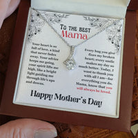 To The Best Mama - Alluring Beauty Necklace - Gift Set - SLPMAE0003 - Sunshine Letters Co