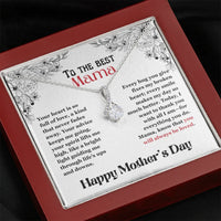 To The Best Mama - Alluring Beauty Necklace - Gift Set - SLPMAE0003 - Sunshine Letters Co