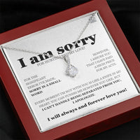 I am sorry - Apology Alluring Beauty Necklace - Gift Set - SLDDL0105 - Sunshine Letters Co