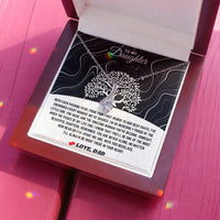 To My Daughter - Alluring Beauty Necklace Gift Set - SLDDL0095 - Sunshine Letters Co