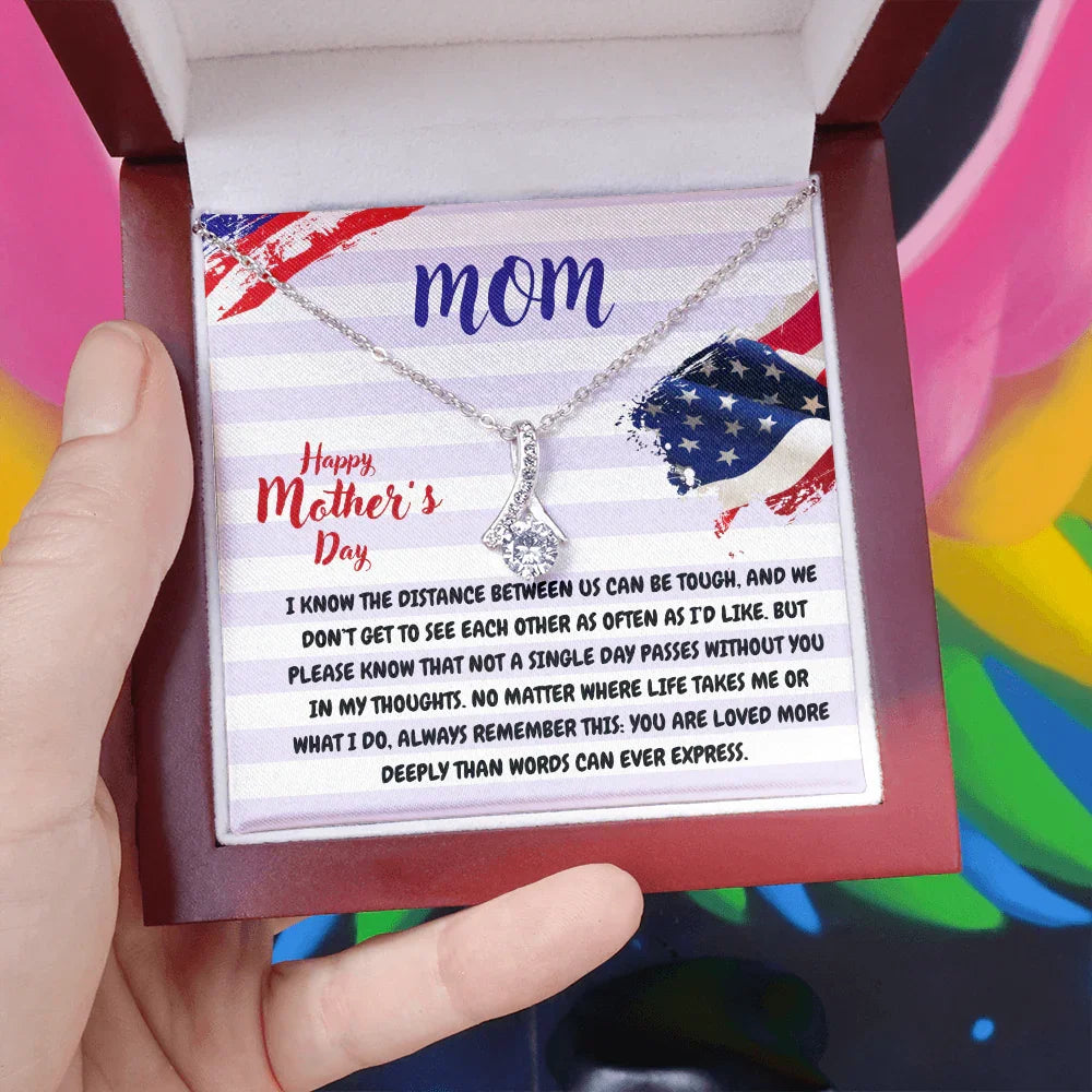 Mom - Alluring Beauty Necklace - Gift Set - SLDDL0107 - Sunshine Letters Co