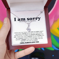 I am sorry - Alluring Beauty Necklace - Apology Gift Set - SLDDL0124 - Sunshine Letters Co