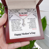 To The Best Mama - Alluring Beauty Necklace - Gift Set - SLPMAE0002 - Sunshine Letters Co