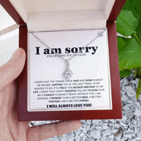 I am sorry - Alluring Beauty Necklace - Apology Gift Set - SLDDL0124 - Sunshine Letters Co