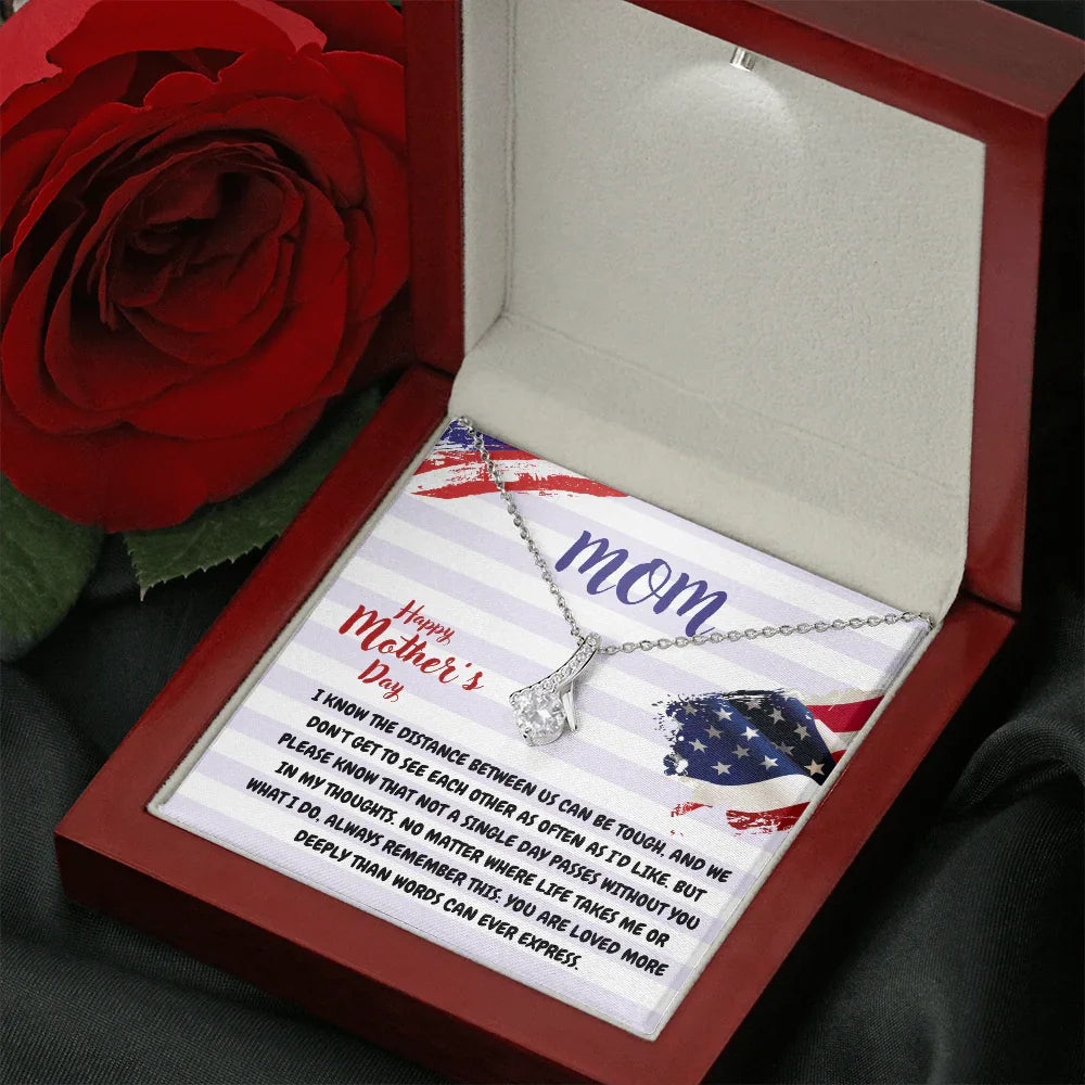 Mom - Alluring Beauty Necklace - Gift Set - SLDDL0107 - Sunshine Letters Co