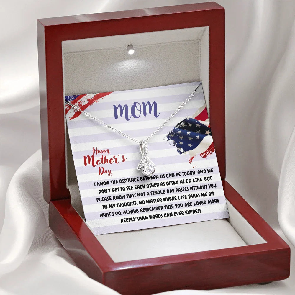 Mom - Alluring Beauty Necklace - Gift Set - SLDDL0107 - Sunshine Letters Co